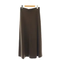 ドゥーズィエムクラス DEUXIEME CLASSE エブリデイアイライク EVERYDAY I LIKE 24AW New Jersey Flare スカート フレア ロング ブラウン /HK ■OS