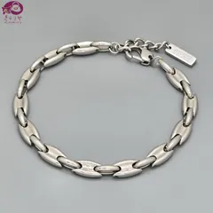 DIESEL ディーゼル DX158300DJW ステンレススティール チェーン ブレスレット 腕周り約17~19.8㎝ シルバーカラー 箱 保存袋 冊子 用紙 現行品