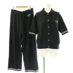 ジェラートピケ gelato pique 25SS セットアップ JoelRobuchon ニット シャツ パンツ F ブラック ホワイト /DO ■OS