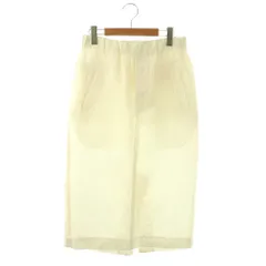 マーガレットハウエル MARGARET HOWELL 25SS LINEN COTTON TWILL スカート タイト ロング リネン 1 ホワイト /HK ■OS