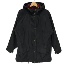 WOOLRICH ウールリッチ モッズコート ウール裏地 マウンテンパーカー レディース アウトドアジャケット フード アウター 長袖 ドローコード オーバーサイズ ビッグシルエット タイ製 WOMENS Lサイズ ブラック