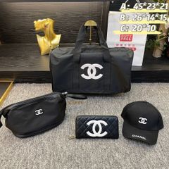 CHANEL ボストンバッグ ブラック ショルダーストラップ付き ノベルティ