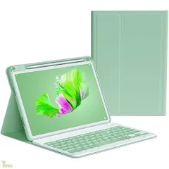 iPad Air 13インチ M4/M3/M2用の キーボードケース iPad Pro 12.9インチ 第6/5/4/3世代用の キーボード カバー マグネット 分離式 カラーキーボード ペンシル収納充電可能 ビジネス 学生 (ミント)