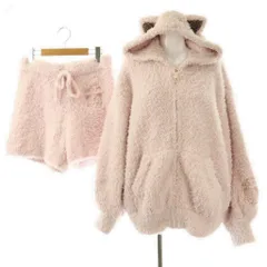 ジェラートピケ gelato pique ジェラート プリンパーカ&ショートパンツ セットアップ ルームウェア F ピンク /HK ■OS