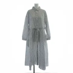 トゥービーバイアニエスベー To b. by agnes b. 24SS ストライプワンピース 38 白 ホワイト 黒 ブラック /AB ■OS