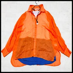 コラージュ ガリャルダガランテ リネン100%　ラミー シアーシャツ オレンジ