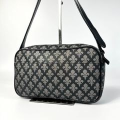 ✨良品✨ パトリックコックス ショルダーバッグ ロゴプレート ネイビー 