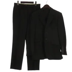 ポールスミス PAUL SMITH セットアップ スーツ テーラード ジャケット シングル パンツ スラックス 裏地花柄 ブラック L