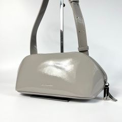 美品 アドカラム 2WAY ハンドバッグ レザー グレー ショルダーバッグ 