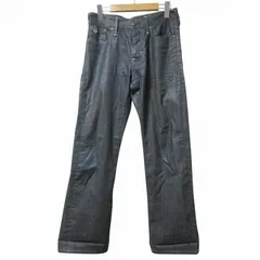 ジースターロウ G-Star RAW 3301 コーティング デニム パンツ ジーンズ ボタンフライ シンチバック W28 S相当 ブルー系 X