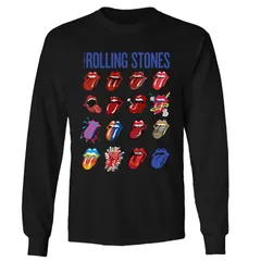 アニメキャラクター メンズ トップス Tシャツ Licensed Character Mens Rolling Stones Lonesomevolution Long Sleeve Tee Black ブラック