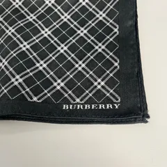 【BURBERRY】バーバリーハンカチ ブラック