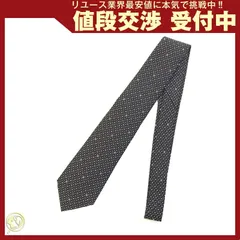  シャネル ネクタイ ブラック シルク100％ 中古 男性