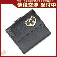 ✨Sランク✨ GUCCI ミニ財布 グッチシマ ハート クレスト GGライン 黒