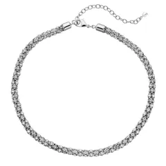 ネーピア レディース アクセサリー ネックレス・チョーカー・ペンダントトップ レース Napier Simulated Crystal Popcorn Chainecklace Silver Tone シルバー