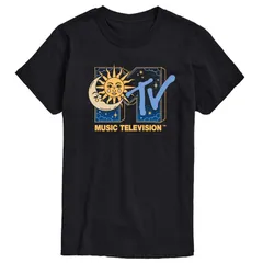 アニメキャラクター メンズ トップス Tシャツ ロゴ グラフィック Licensed Character Mens MTV Celestialogo Graphic Tee Black ブラック