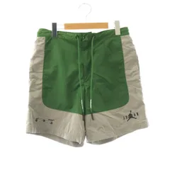 オフホワイト OFF WHITE DM7471-361 ショーツ パンツ 切替 ×Air Jordan S グリーン グレー /HK ■OS ■SH