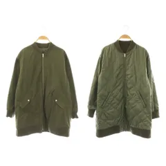 フレームワーク Framework リバーシブルMA-1コート アウター キルティング ジップアップ 36 カーキ /CX ■OS ■SH