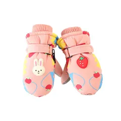 【新品】 スキー グローブ キッズ スノーボードグローブ 暖かい裏起毛 撥水 子ども手袋 ミトン 男の子 女の子 防寒手袋 子供用スノー手袋 可愛い ロンググローブ 滑り止め 冬用 雪遊び 通学 アウトドア ピンク Sサイズ 1