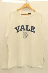 【中古】 CHAMPION メンズカットソー XL YALE カットソー CHAMPION XL 白 ホワイト プリント