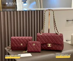 希少！送料込 CHANEL シャネル ショルダーバッグ  ハンドバッグ  財布  3点セットバッグ