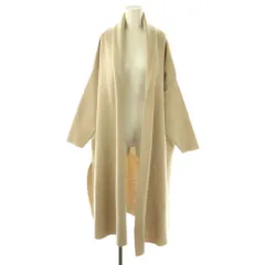 ミューズ ドゥーズィエム クラス MUSE de Deuxieme Classe スムース ニット ガウンコート コーディガン ベージュ /ES ■OS