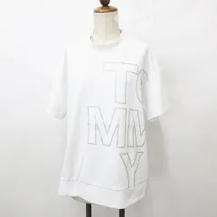 トミーヒルフィガー TOMMY HILFIGER GOLF ゴルフ スポーツウエア シャツ ハイネック 半袖 モックネック 厚手 白 ホワイト LL