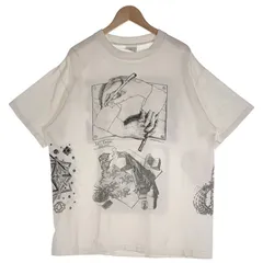 80's 90's SOF TEE M.C.ESCHER エッシャー プリント 半袖 Tシャツ ホワイト USA製 Size XL