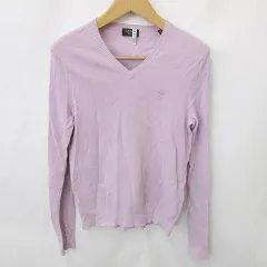 エポカ ウォモ EPOCA UOMO ニット セーター 長袖 Vネック ロゴ 綿 ピンク 46のサムネイル