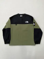 THE NORTH FACE ザノースフェイス 白 ラベル アルバニー クルーネック S カーキ
