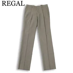 【新品 未使用】 REGAL リーガル 春夏 ウォッシャブル★ タック スラックス パンツ Sz.85 メンズのサムネイル