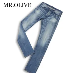 MR.OLIVE ミスターオリーブ 通年★ USED加工 ストレッチ スリム スキニー デニム パンツ ジーンズ 日本製 Sz.L メンズのサムネイル