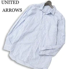 UNITED ARROWS ユナイテッドアローズ 通年★ 長袖 ストライプ シャツ 日本製 Sz.XL メンズ 大きいサイズ