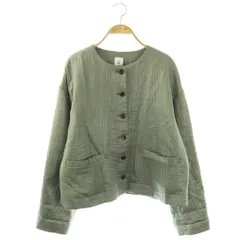 6 ROKU BEAUTY&YOUTH B&Y ロク ビューティーアンドユース キルティングノーカラージャケット 総裏地 M カーキ /DO ■OS