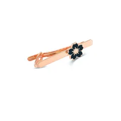 【新品】 Yierda おもしろ 桜 ネクタイピン おしゃれ メンズ ゴールド 花 ネクタイピン 結婚式 ビジネス ブラック タイピン アクセサリー プレゼント 0