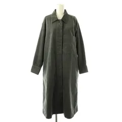 マーガレットハウエル MHL. 24AW DRY COTTON NEEDLECORD ドレス ワンピース ステンカラー コーデュロイ 2 グレー /CX ■OS