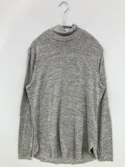 BANANA REPUBLIC バナナリパブリック Tシャツ/カットソー M グレー 無地 ミドル丈 長袖 タートルネック/ハイネック