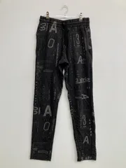 adidas アディダス スウェットパンツ M ブラック その他総柄 スタンダード レギュラー ウエストゴム・紐