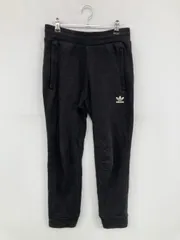 adidas アディダス スウェットパンツ S ブラック 無地 ワンポイント ブランドロゴ スタンダード ウエストゴム・紐 ハイウエスト