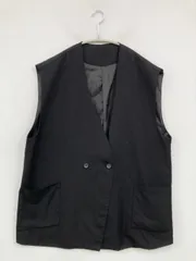 ベスト L ブラック 無地