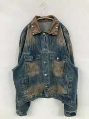 yolo ヨロ デニムジャケット 2XL ブルー 無地 その他総柄 フードなし ボタン留め