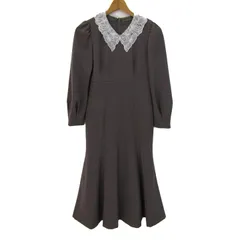 プロポーションボディ ドレッシング ロングワンピース トップス レース レディース Mサイズ チャコール PROPORTION BODY DRESSING 【中古】