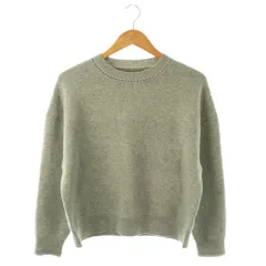 セオリーリュクス theory luxe 25AW Morbi Indy Sweater セーター ニット 長袖 カシミヤ混 38 グレー /DO ■OS