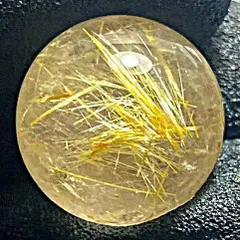 上質EU製★★定価135万円★天然タイチンルチルクォーツ★丸玉★太金針水晶太陽放射ルチルレア天然石鉱物宝石A2818