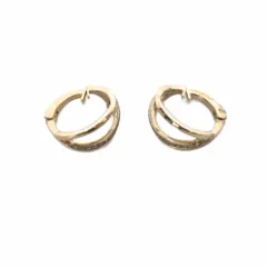 エテ ete クリスタル ハグカフ イヤーカフ 両耳 925 ゴールド色