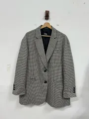 ZARA レディース オーバーサイズ CHECK ブレザー ジャケット