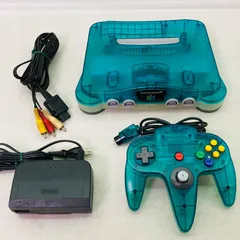 【すぐ遊べるセット】【動作確認済み】Nintendo 64 本体 NUS-002 クリアブルー スケルトン 透明 任天堂 ニンテンドー FT8