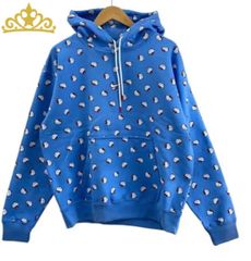 D&G 総柄 パーカー クラウンロゴ ネイビー D&G 総柄 パーカー クラウンロゴ ネイビー - メルカリ