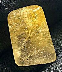天然ルチルクォーツ 放射ルチル 磨き原石 太陽ルチル 研磨 針水晶 金運