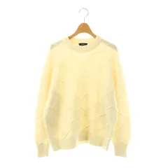 セオリー Theory 25AW MORTON WOOL BOUCLE COMBO PO ニット セーター 長袖 P ホワイト /YO ■OS